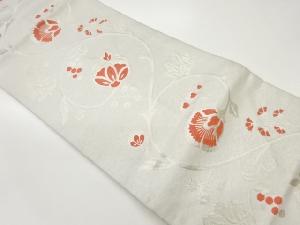 花唐草模様織出し名古屋帯